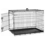 Amazonbasics Single-door Folding Metal Dog Crate, 48-inches