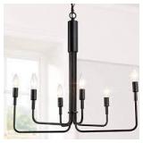 Shaby Chic Black Chandelier 6-lights Pendant Lighting for Kitchen Retail:$242.49