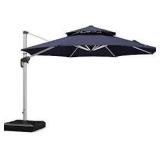 purple leaf patio umbrella, missing base