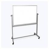 kamello double sided mobile dry erase board 96x46