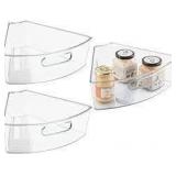 mDesign Lazy Susan Kitchen Bins (SET OF 2)