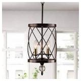 Kira Home Eleanor 3-Light Traditional Foyer Light Pendant Chandelier