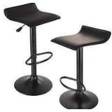 Winsome Wood Obsidian Adjustable Backless Swivel Air Lift Stools (SET OF 2)