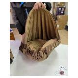 Furhaven Orthopedic Pet Bed for Dogs and Cats - Microvelvet Snuggery Blanket Burrow Nest Dog Bed with Removable Washable Cover, Espresso, 26-Inch