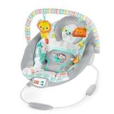 Bright Starts Whimsical Wild Cradling Bouncer Seat with Soothing Vibration & Melodies , 19x23x23 Inch (Pack of 1)