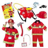 Born Toys Firefighter Costume for Kids Ages 3-7