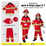 Born Toys Firefighter Costume for Kids Ages 3-7