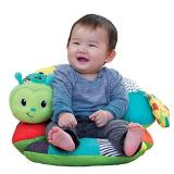 Infantino Prop-A-Pillar Tummy Time & Seated Support - Pillow Support for Newborn and Older Babies, with Detachable Support Pillow and Toys, for Development of Strong Head and Neck Muscles Green