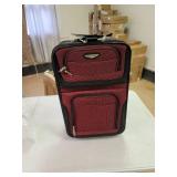 Travel Select Amsterdam Expandable Rolling Upright Luggage, Burgundy, 2-Piece Set