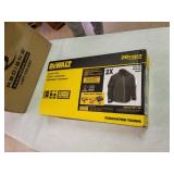 DEWALT DCHJ072 Heated Lightweight Soft Shell Jacket Kit with 2.0Ah Battery and Charger, DCHJ072D1, 2X, Black