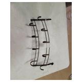 Lynk Over Door 9 Hook Rack Shirt, Belt, Hat, Coat, Towel Organizer, Bronze