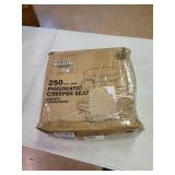 Torin ATRHL6201B Heavy Duty Rolling Pneumatic Creeper Garage/Shop Seat: Padded Adjustable Mechanic Stool with Tool Tray Storage, Red