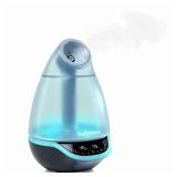 Hygro Plus Cool Mist Humidifier | 3-in-1 Humidity Control, Multicolored Night Light & Essential Oil Diffuser | Easy Use and Care (NO Filter Needed)