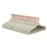 Amazon Basics Slim, Velvet, Non-Slip Suit Clothes Hangers, Ivory/Rose Gold - Pack of 100