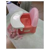 Safety 1st Easy Care Swing Tray Feeding Booster, Coral Crush, One Size