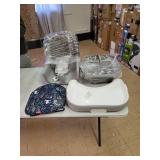 Fisher-Price Spacesaver Simple Clean High Chair, Moonlight Forest, Portable Baby-to-Toddler Dining Chair and Booster Seat with Easy Clean Up Features, Multi, 7.59 lb