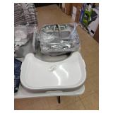 Fisher-Price Spacesaver Simple Clean High Chair, Moonlight Forest, Portable Baby-to-Toddler Dining Chair and Booster Seat with Easy Clean Up Features, Multi, 7.59 lb