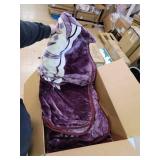 Lavish Home Rose Heavy Thick Plush Mink Blanket-8 Pound, 74 inches x 91 inches, Multicolor