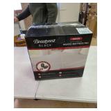 Beautyrest 100% Cotton Heated Mattress Pad, Dual Temperature Control Electric Bed Warmer with 18" Deep Pocket, 20 Level Setting, Auto Shut Off Safety, Queen, Deluxe White