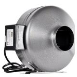 iPower 8 Inch 750 CFM Inline Duct Ventilation Fan HVAC Exhaust Blower for Grow Tent, Grounded Power Cord, 8", Grey