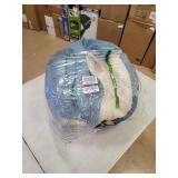 Furhaven Orthopedic Pet Bed for Dogs and Cats - Sherpa and Suede Snuggery Blanket Burrow Nest Dog Bed with Removable Washable Cover, Blue, 26-Inch