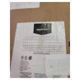 Amazon Basics High-Back Executive Swivel Office Desk Chair with Ribbed Puresoft Upholstery - Black, Lumbar Support, Modern Style