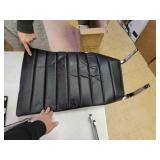 Amazon Basics High-Back Executive Swivel Office Desk Chair with Ribbed Puresoft Upholstery - Black, Lumbar Support, Modern Style