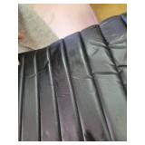 Amazon Basics High-Back Executive Swivel Office Desk Chair with Ribbed Puresoft Upholstery - Black, Lumbar Support, Modern Style