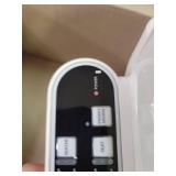 SmartBidet Electric Bidet Seat with Control Panel for Elongated Toilets in White