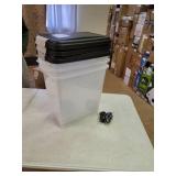 3-IRIS USA Airtight Food Container for Dog, Cat, Bird, and Other Pet Food Storage Bin, BPA Free