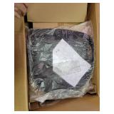 FurnitureR FIYAN PP FULL BK 2PCS Black Bar Stool