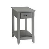 ACME Furniture 82838 Bertie Side Table, Gray, One Size