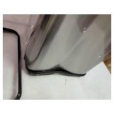 iTouchless 13 Gallon Sensor Trash Can Battery-Free Automatic Bin with Odor Filter, for Kitchen and Office, Black and Stainless Steel, Ac Adapter