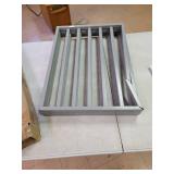 Pet Gate Dog Gate for Doorways, Stairs or House Freestanding, Folding, Accordion Style, Wooden Indoor Dog Fence by Petmaker (24-Inch, Gray)