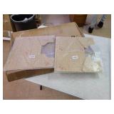 2-Sneeze Guard Desk Shield for Counter, Protective Plexiglass Barrier Divider,Portable Clear Acrylic Plexiglass Barrier Guard Shield for Desk, Office, Nail Salon, Reception (16" W x 16" H)