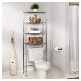 Honey-Can-Do 4-Tier Space Saver Shelf, Chrome, 24.02" L x 11.02" W x 67.72" H