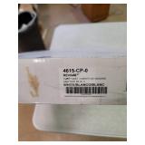 KOHLER K-4615-CP-0 Revival Elongated Toilet Seat with Polished Chrome Hinges, White