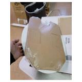 KOHLER K-4615-CP-0 Revival Elongated Toilet Seat with Polished Chrome Hinges, White