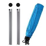 Family Beach Tent with 4 Aluminum Poles, Crtkoiwa Pop Up Beach Sunshade with Carrying Bag, UV Protection and Wind Protection, sunprotection Shelters for Camping Dining for 3-4 People