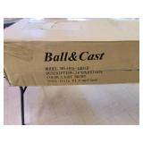 Ball & Cast Swivel Counter Height Bar Stool - 24 Inch Height, Light Brown