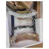 Ball & Cast Swivel Counter Height Bar Stool - 24 Inch Height, Light Brown