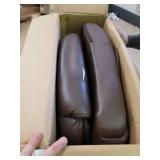 Amazon Basics Classic Puresoft Padded Mid-Back Office Computer Desk Chair with Armrest - Brown