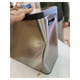 EKO Dual Compartment Stainless Steel Recycle Step Trash Can, 30L + 15L