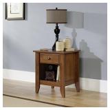 Sauder Shoal Creek Night Stand, Oiled Oak finish