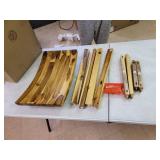 Powell Furniture Dale Saddle Bar Stool Natural Wood