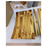 Powell Furniture Dale Saddle Bar Stool Natural Wood