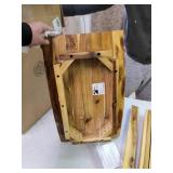 Powell Furniture Dale Saddle Bar Stool Natural Wood