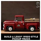 LEGO Pickup Truck 10290; Build and Display an Authentic Vintage 1950s Pickup Truck; New 2021 (1,677 Pieces)
