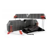 Camco Adjustable Sewer Hose Drain Support Kit -Rigid Support Cradles, 4 Point Adjustment Works Over Uneven Terrain For Increased Drainage, Adapts to a 10ft, 15ft or 20ft Sewer Hose Kit (43071) , Gray