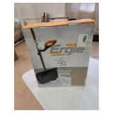 Ergie Shovel ERG-SNSH18 Steel Shaft Impact Resistant Snow Shovel, 18-Inch Shovel, 48-Inch Shaft, Push/Scoop Combination Blade